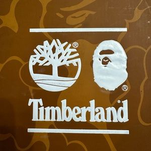 TIMBERLAND AUTHENTIC X BAPE HANDSWEN BOAT SHOE WHEAT NUBUCK W BROWN